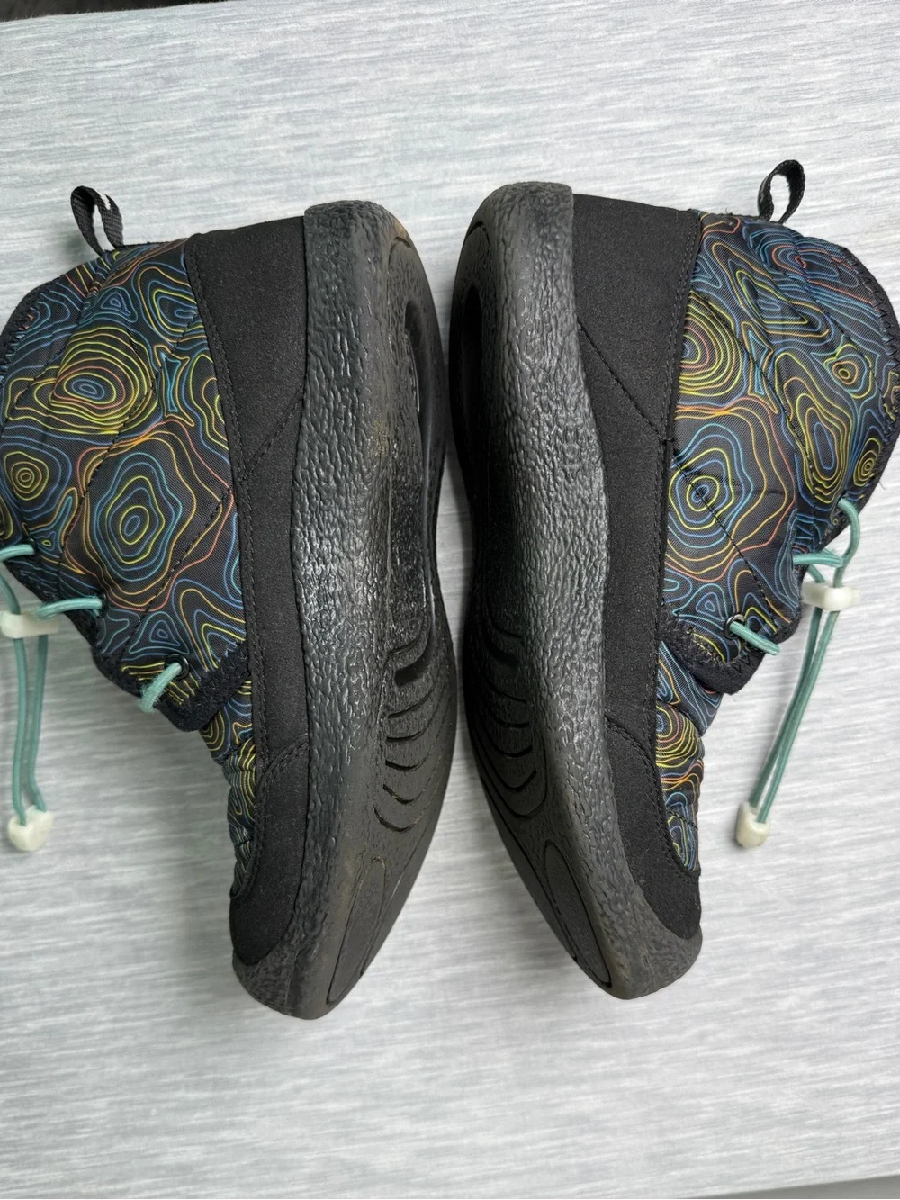 Keen Howser III Kids Chukka Boots Topographic Print Waterproof Youth Sz 5